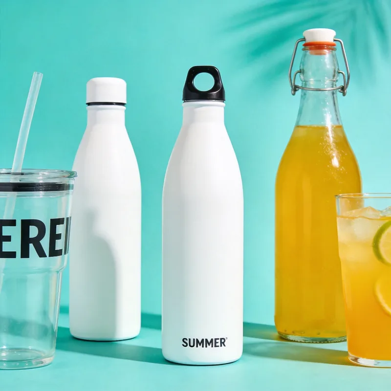 Beverage brand promotional tumbler campaign